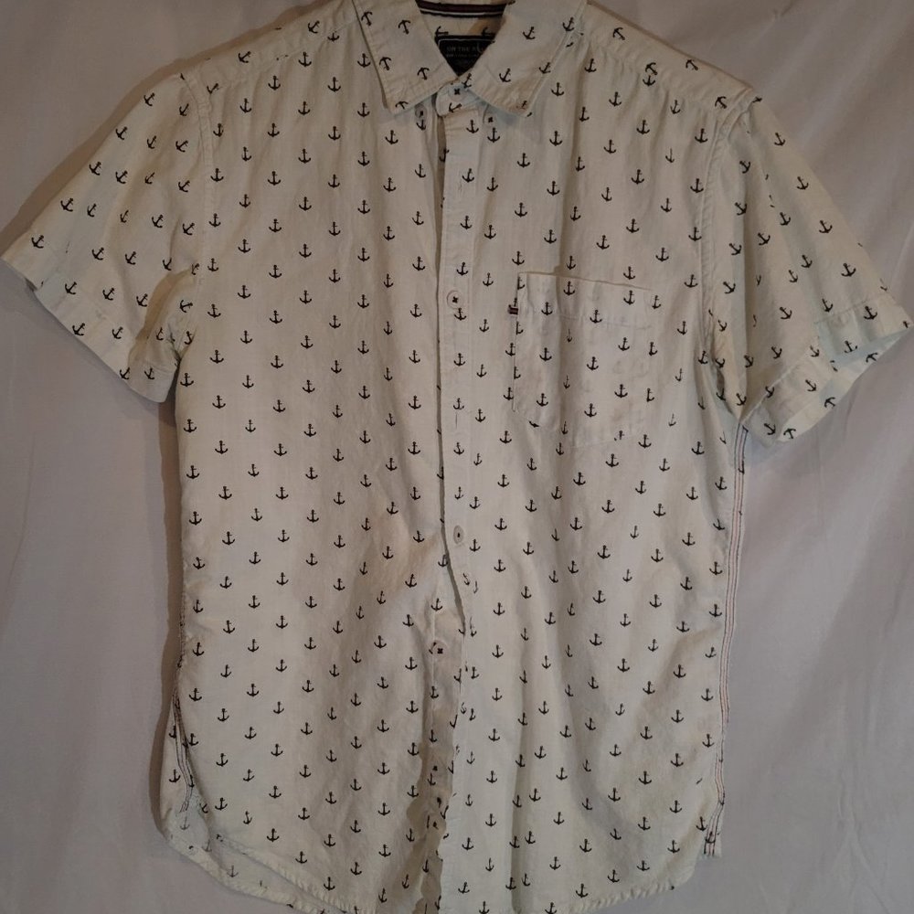 On The Road Slim Fit Short Sleeve Button Up Shirt size-Small
